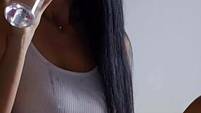 Extra Skinny Teen Simone Strips Nude Poses Sauna Massive Tits