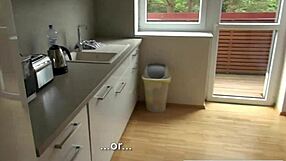 Teen tight ass pounded hard by monster cock pov after bath.
