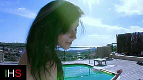 i loved this beautiful pool fuck with anal and cumshot finish