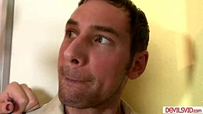 Blonde Milf In Lingerie Pays Cable Guy Big Tits Deepthroat Fuck For Cash