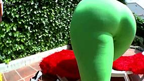 high heels blonde takes deep anal gaping outdoor with cumshot facial for nicky wayne 💦🍑🔥