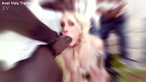 Blonde Bimbo Brittany Bardot 5on1 BBC Balls-Deep Anal Gaping