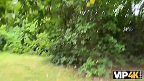 vip4k pretty village girl flashes pussy to stranger on way to granny
