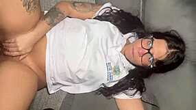 Stressed Stepdaughter Unloads on Stepdad's Dick After School