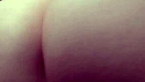 chubby gamer with big tits and pussy cums hard in chair
