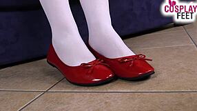 Hot Italian Nurse Teases Patient with Stockinged Feet