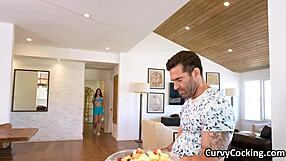 hazel's sloppy deepthroat swells her busty bimbo throat