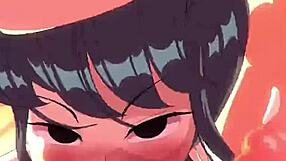 komi san slurps big cock deep then swallows hot cumshot load