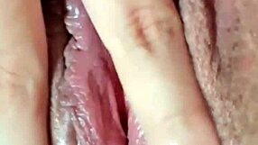 Horny Brunette Fingers Juicy Pierced Pussy Deep Inside