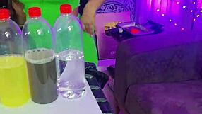 tiktok bottle challenge goes wild with sexy stepmom leyne rodriguez deepthroat