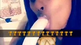 Butta slips banana deep in mouth blowjob compilation teasing every juicy lick