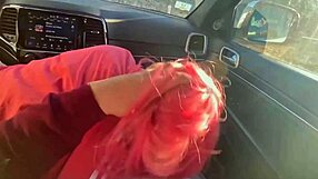 Watch This Asian Slut Deepthroat Huge Cock in Car for Cumshot!