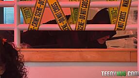 babysitter's halloween surprise turns into petite pov taboo fun