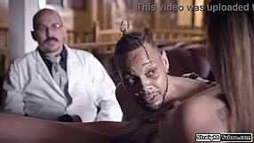 Doctor Forces Lesbian Patient Fuck Big Cock