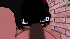 rice bunny bends for massive bbc pounding in dark alleyway