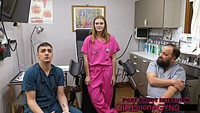 Tyler lynn gets abdominal percussion exam from daddy nurse