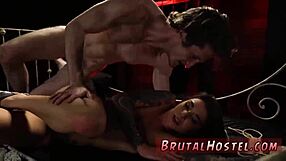 Bound Ebony Teen Fucked Hard in Hotel Room!