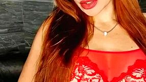 Stepmother's shaved redhead pussy creampied by taboo lover