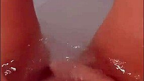 i cum so hard watching this pretty blonde housewife masturbate in hot tub