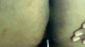 Gaping asshole farts during anal dildo toy assfucking masturbation