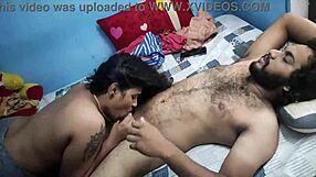 gf sneaks a ride on bf while roommates sleep nearby