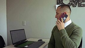 Seduced boss fucked hard office quickie for job