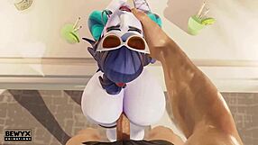 widowmaker's french holiday overflows with big ass and monster cock action