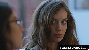 ⭐ school step sisters elena koshka april o'neil crush into hot lesbian tribbing!!