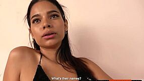 Huge tits latina slut's face and ass destroyed by american monster cock pounding