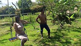 farm boss bangs naked pool worker