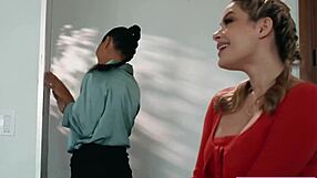 Milf Asian ex-boss spanks straps fists my tight pussy deep