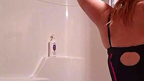 i secretly filmed myself getting ready for the shower in this sneaky bathroom video