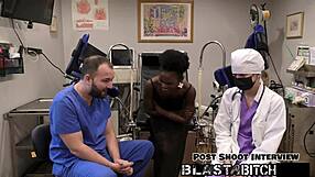 Nurse rina, open wide! Patient blasts cum all over your face in pov domination