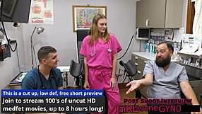 Tyler lynn gets abdominal percussion exam from daddy nurse