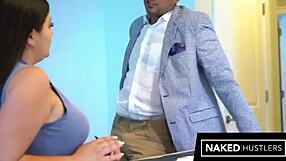 Thick Brazilian Attorney Deepthroats Client's Husband Monster Cock Doggystyle