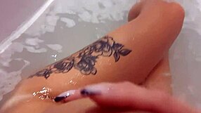 i cum so hard watching this pretty blonde housewife masturbate in hot tub