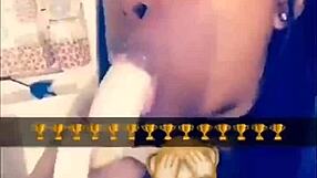 Butta slips banana deep in mouth blowjob compilation teasing every juicy lick