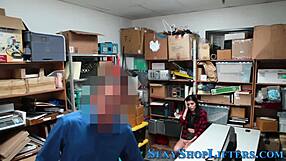 Latina teen shoplifter caught bending over gets small tits rammed doggystyle in hardcore reality bust