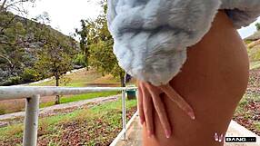 i couldn't resist ashlyn angel's wild outdoor car sex with public flashing