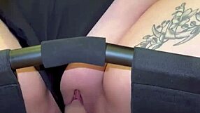 Riding this fat cock hard with my sex chair 😈💦🔥