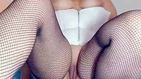 chubby colombian wife masturbates big pussy lips with cameltoe panties for boss