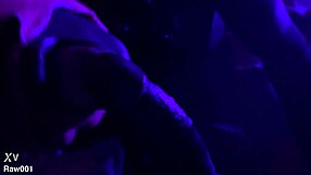 oiled black babe deepthroats huge banana cock sexy blowjob