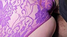 Huge Ass BBW Takes Colleague's Husband Cum on Panties