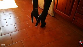Tall Mistress Boots Garage Slave Domination