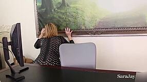 I crave fucking yummy Sara Jay on the desk