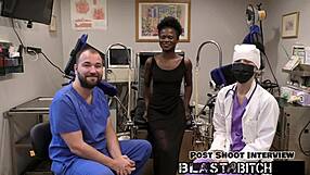 Nurse rina, open wide! Patient blasts cum all over your face in pov domination