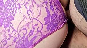 Huge Ass BBW Takes Colleague's Husband Cum on Panties