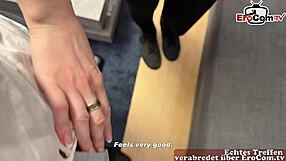 deutsche teen arina wolf's heart races during emotional erocom app pickup fuck interview in pov