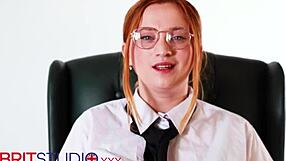 Ready to ditch your wife for this slutty office secretary's wet pussy?