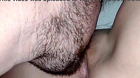 Husband Fetches Friend To Tongue My Shaved Pussy Clean Bedtime!